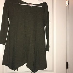 Dark green tunic shirt